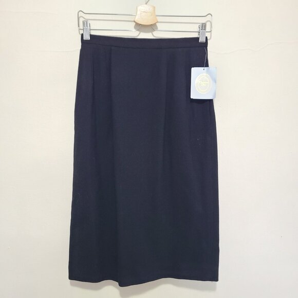 NWT CHRISTIAN DIOR Vintage Skirt & Blazer Suit Set Wool Gold Buttons Size 8 - Picture 8 of 16